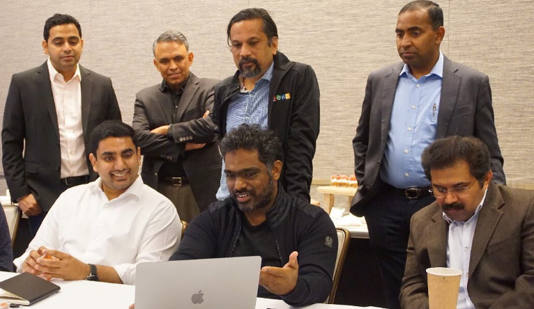 Nara Lokesh meeting with Zoho founder Sridhar Vembu