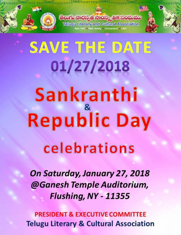 TLCA Sankranthi & Republic Day Celebrations on 27 Jan 2018