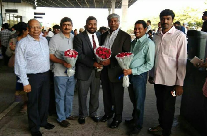 వైజాగ్‌లో జయరామ్‌ కోమటికి ఘనస్వాగతం