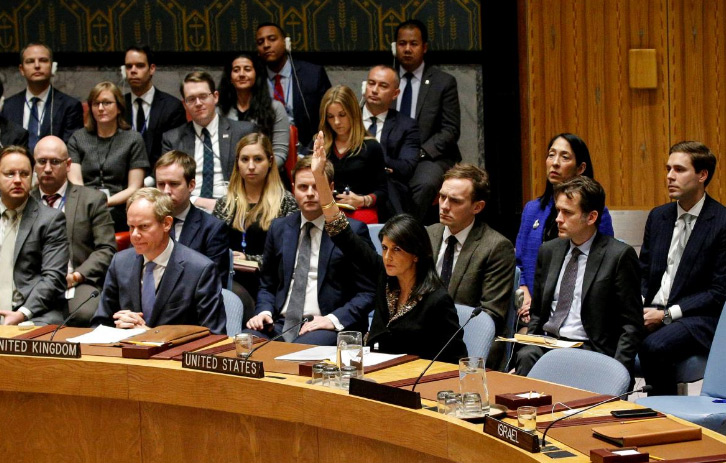 జెరూసలేంపై అమెరికా వీటో