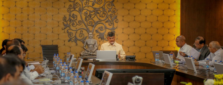 Cm Reviews Janmabhoomi Preparations With District Collectors On A Video Conference 