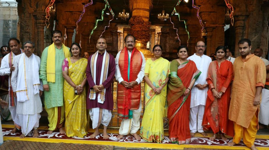 శ్రీవారిని దర్శించుకున్న ఉపరాష్ట్రపతి