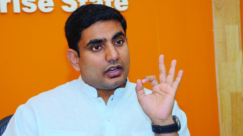 అమెరికాకు బయల్దేరిన మంత్రి లోకేష్