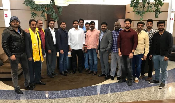 మంత్రి నారా లోకేష్ కు అమెరికాలో ఘన స్వాగతం !