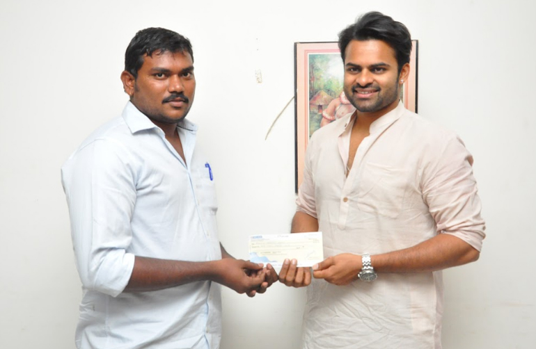 ప్రతిభావంతుడికి సాయిధరమ్ తేజ్ సాయం ప్రతిభావంతుడికి సాయిధరమ్ తేజ్ సాయం