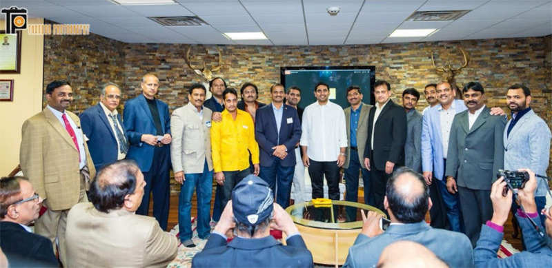 బోస్టన్ ప్రవాసాంధ్రుల ఆత్మీయ సమావేశం లో నారా లోకేష్