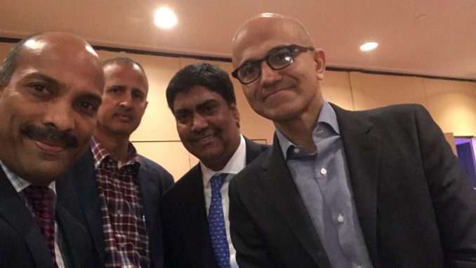 సత్య నాదెళ్లతో రవి వేమూరు భేటీ