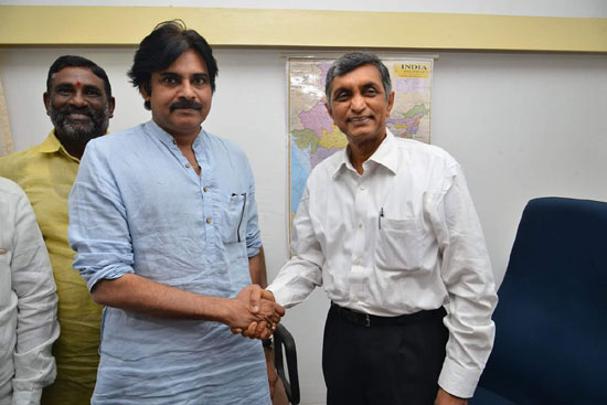 జయప్రకాష్ నారాయణతో పవన్ భేటీ