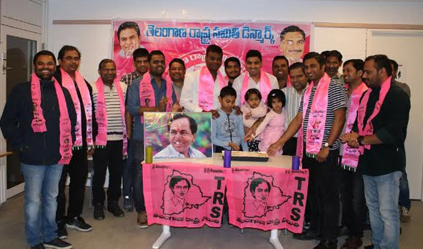 డెన్మార్క్ లో సీఎం కెసిఆర్ జన్మదిన వేడుకలు
