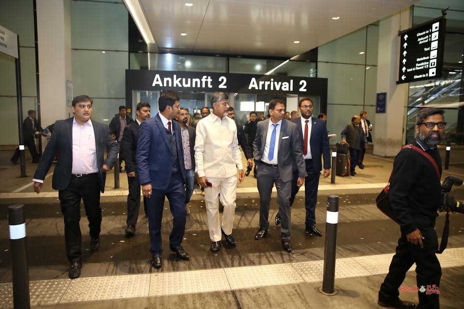 Chandrababu Naidu Team On Davos Tour 