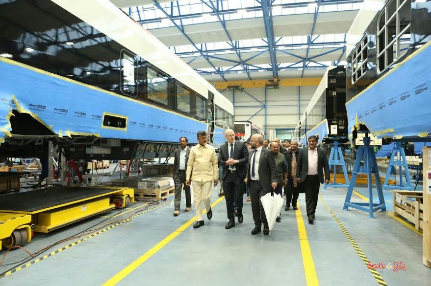 AP CM Visits Stadler Rail Factory in Bussnang