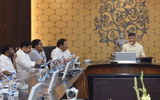 పార్టీ ముఖ్యనేతలతో సీఎం చంద్రబాబు భేటీ