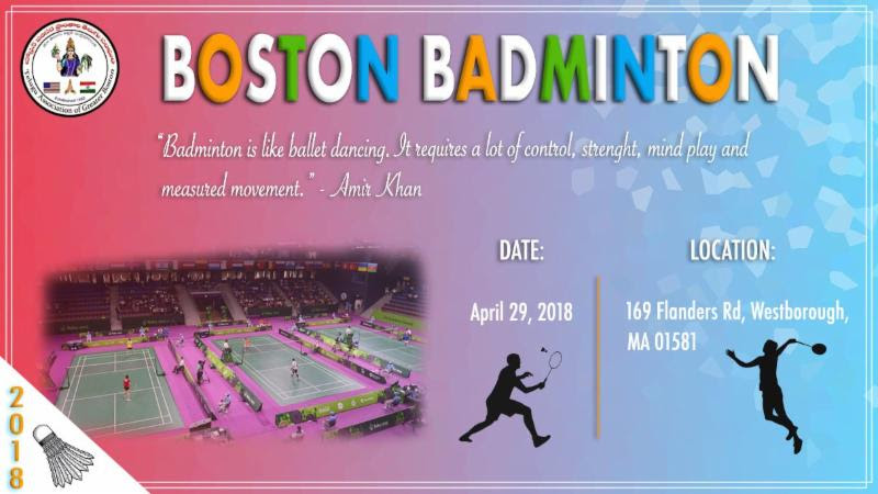 TAGB Annual Badminton Tournament on 29 Apr 2018