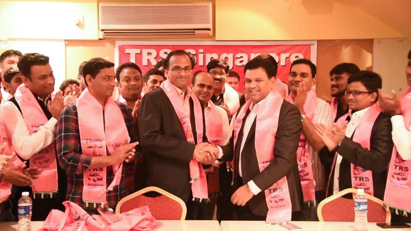 NRI TRS Party Launched in Singapore