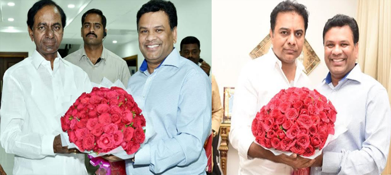 సీఎం కెసిఆర్ మరియు కేటీఆర్‌ లకు అభినందనలు తెలిపిన మహేష్  బిగాల