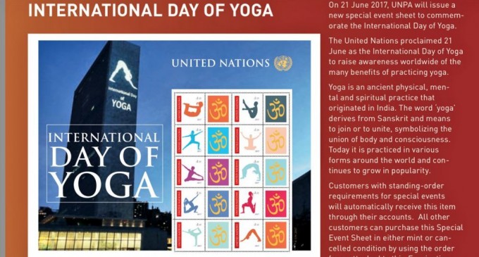 యోగాసనాలతో యూఎస్‌ పోస్టల్‌ స్టాంప్‌