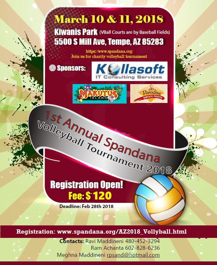 స్పందన వాలీబాల్ పోటీలు