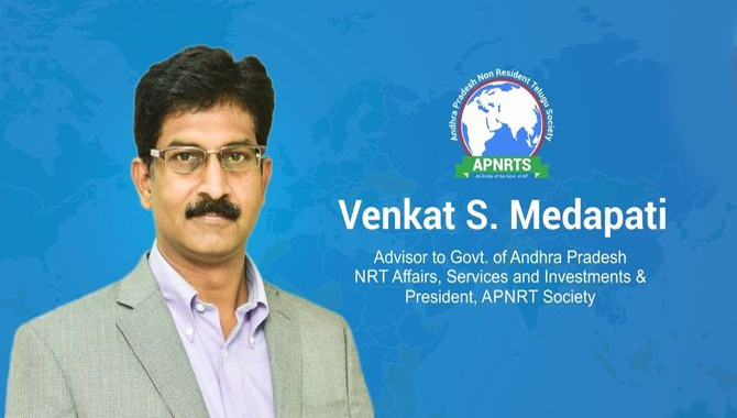 ఏపీఎన్ఆర్టీఎస్ అధ్యక్షుడు రూ.25 లక్షల విరాళం
