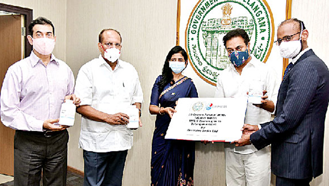 గ్రాన్యుల్స్ ఇండియా రూ.8 కోట్ల విరాళం