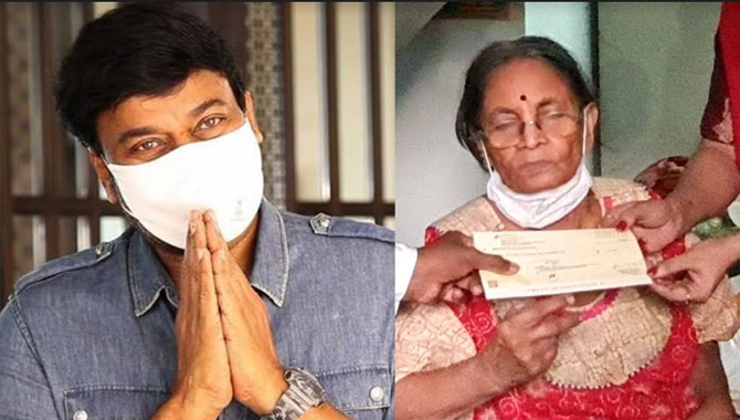 గతం లో 2లక్షలు ఇచ్చిన మెగా స్టార్ చిరంజీవి… ఈ రోజు పావలా శ్యామలకి మరో లక్ష సాయం