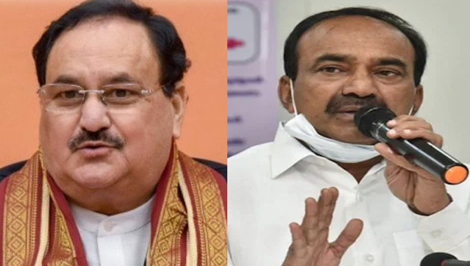 జేపీ నడ్డాతో భేటీ అయిన మాజీ మంత్రి ఈటల రాజేందర్