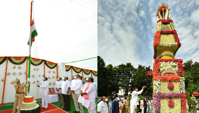 నిరాడంబరంగా తెలంగాణ ఆవిర్భావ దినోత్సవ వేడుకలు