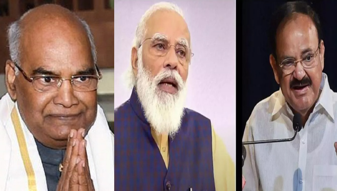 తెలంగాణ ప్రజానీకానికి శుభాకాంక్షలు తెలిపిన రాష్ట్రపతి, ఉప రాష్ట్రపతి, ప్రధాని