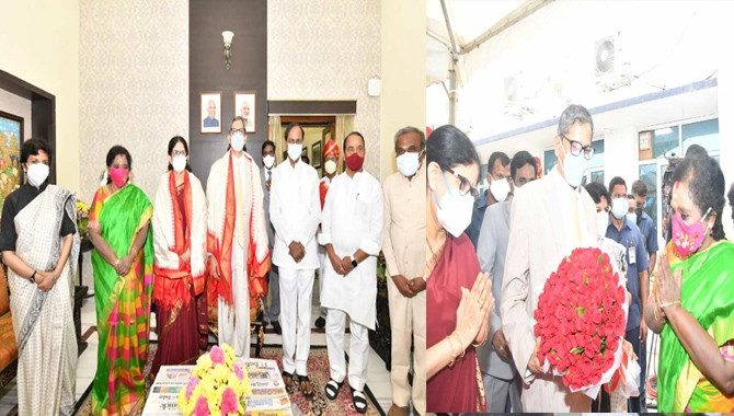 సీజేఐ ఎన్వీ రమణకు ఘన స్వాగతం…