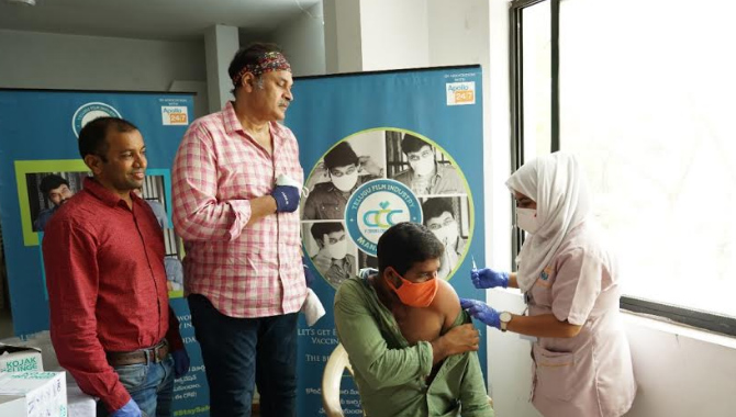 సీసీసీ ఆధ్వర్యంలో టివి ఆర్టిస్టులకు కరోనా వాక్సిన్