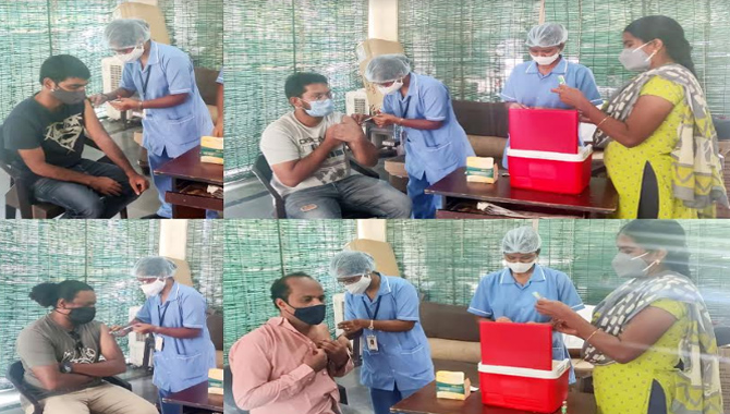 నిర్మాత దిల్ రాజు వ్యాక్సినేషన్ ప్రోగ్రాం