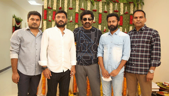 రెగ్యులర్ షూటింగ్ లో రవితేజ, శరత్ మండవ, ఎస్ఎల్వి సినిమాస్ చిత్రం