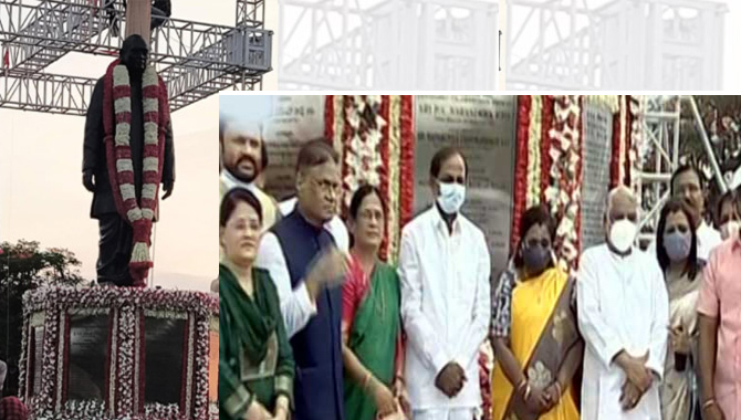 పీవీ విగ్రహం చూస్తుంటే కడుపు నిండిపోతుంది : సీఎం కేసీఆర్