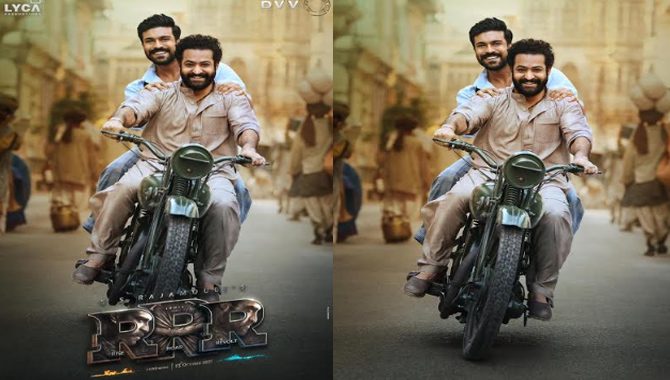 ఏ దోస్ తీ….. అంటూ బుల్లెట్ పై జెట్ స్పీడుతో ఎన్టీఆర్, రామ్ చరణ్