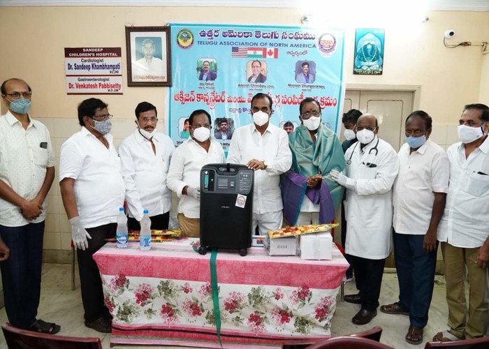 తానా వెంటి లెటర్స్ మరియు ఆక్సిజన్ కాన్సెంట్రేటర్స్ పంపిణీ
