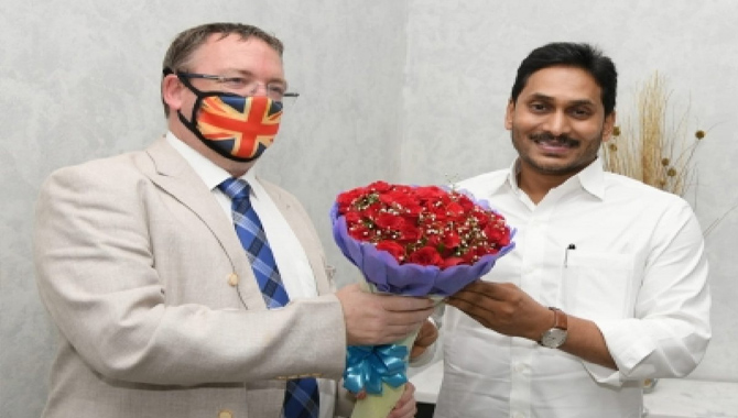 సీఎం వైఎస్ జగన్ తో బ్రిటన్ డిప్యూటీ హై కమిషనర్ భేటీ
