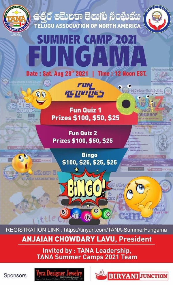 TANA Summer Camp Fungama 2021
