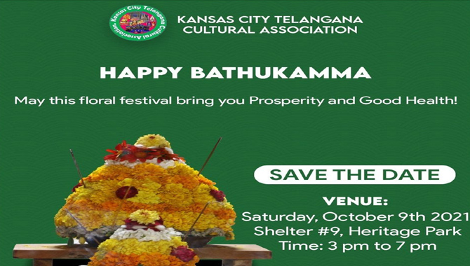 KCTCA Bathukamma Festival Event on 9 Oct 2021