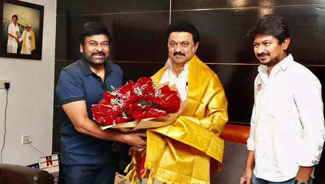 స్టాలిన్ తో మెగాస్టార్  చిరంజీవి భేటీ