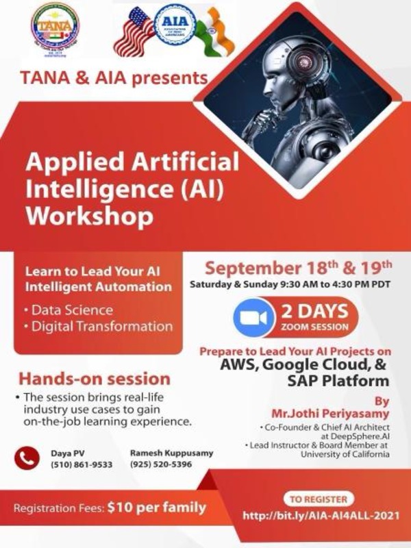 TANA & AIA Presents AI Workshop