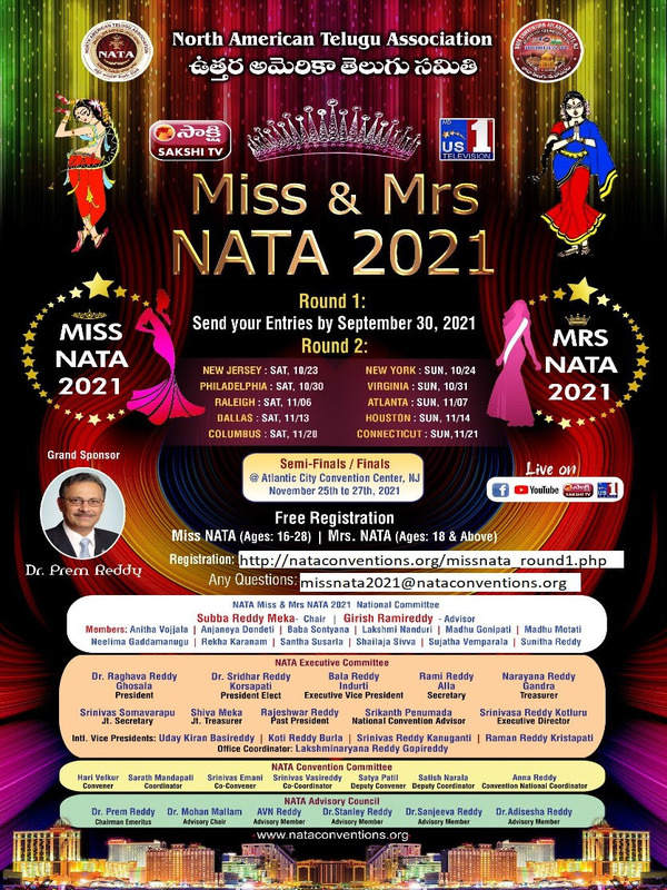 Miss and Mrs NATA Competition 2021