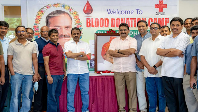 YSR Blood Donation Camp in Philadelphia