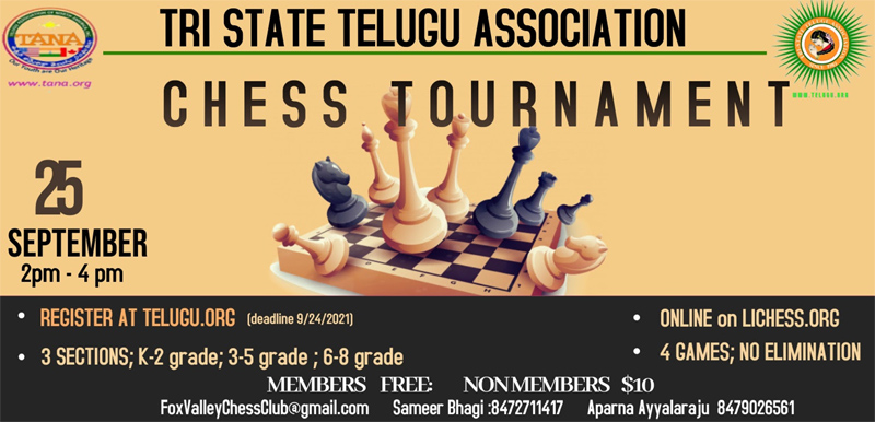 Tri-State Telugu Association Chess Tournament 2021