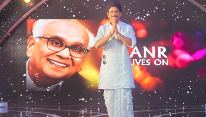 నాన్నగారి పంచెకట్టు అందాన్ని బంగార్రాజు మూవీలో చూడండి! – నాగార్జున