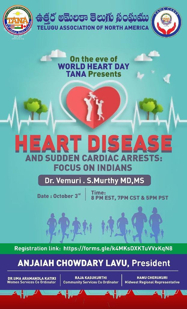 TANA Presents Heart Disease Event on Oct 3