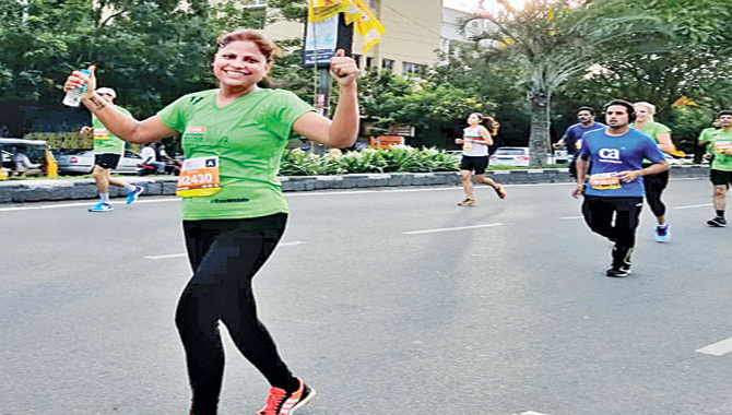 లండన్ మారథాన్ పోటీల్లో వరంగల్ జడ్పీ ఛైర్పర్సన్