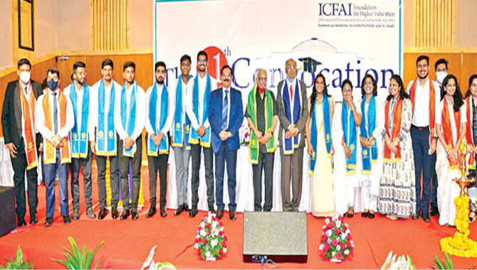 ఘనంగా ఇక్ఫాయ్ 11వ స్నాతకోత్సవం …ముఖ్య అతిథిగా డీపీ సింగ్