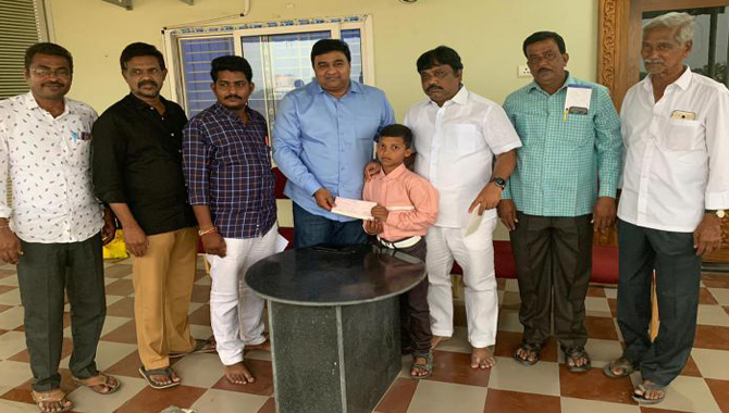 Potluri Ravi Financial Help to the Students