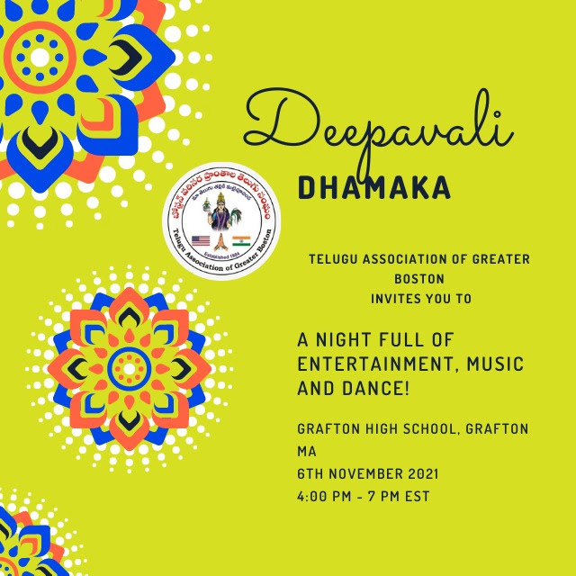 TAGB Deepavali Sambaraalu on Nov 6th 2021