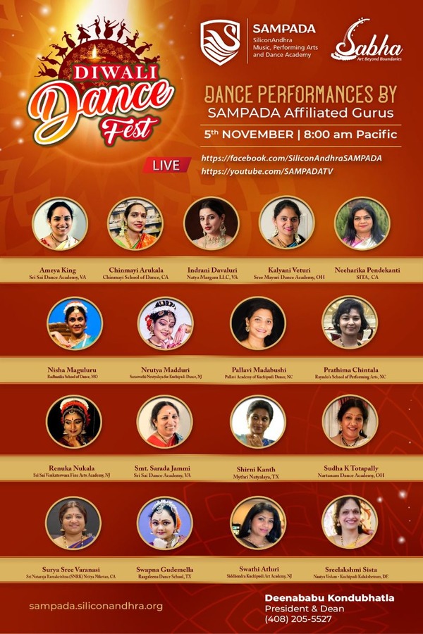 Sampada Diwali Dance Fest on Nov 4