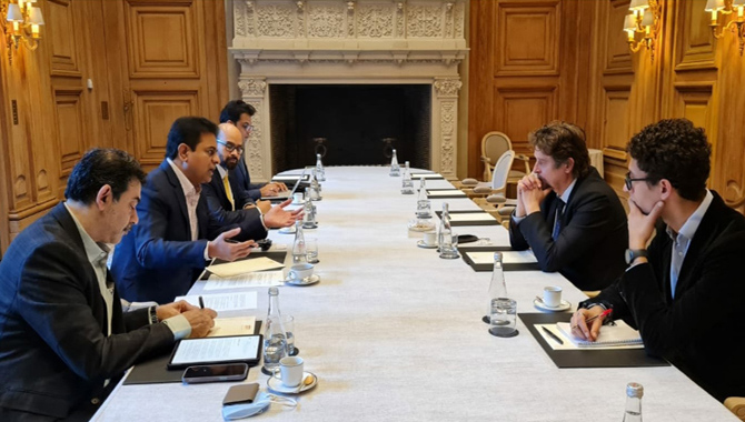 Minister KTR France Tour